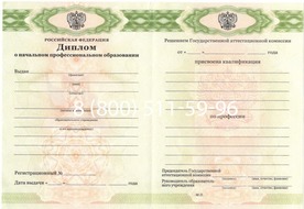 Диплом ПТУ 2014-2026 года