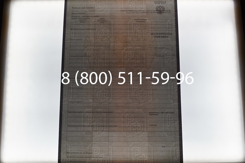 Купить Академическая справка образца 2010-2011 год для колледжа в Нижнем Новгороде