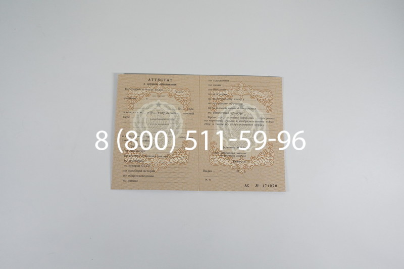 Купить Аттестат за 11 класс до 1994 в Нижнем Новгороде
