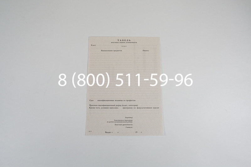 Заказать Аттестат за 11 класс 1994-2006 годов в Нижнем Новгороде