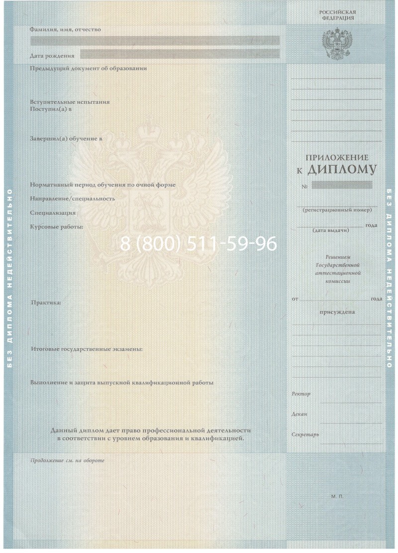 Заказать Диплом бакалавра 2012-2013 годов в Нижнем Новгороде