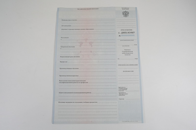 Диплом о начальном образовании  2007-2009 годов в Нижнем Новгороде