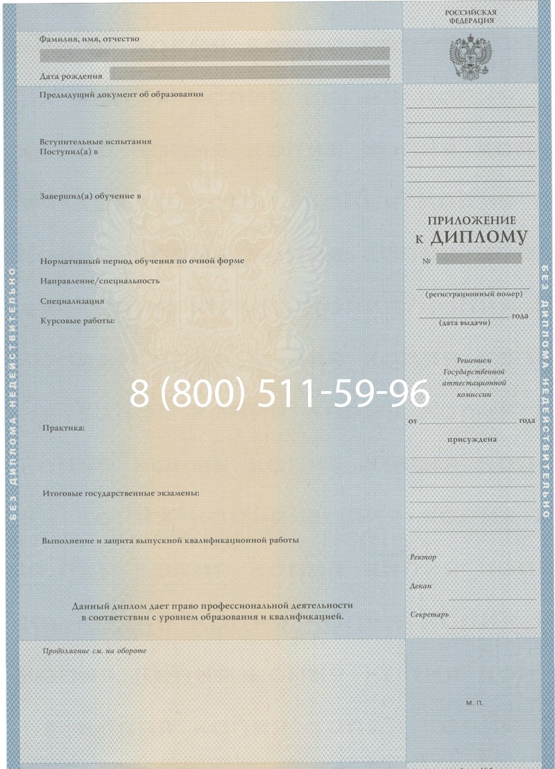 Купить Диплом специалиста 1997-2002 годов в Нижнем Новгороде
