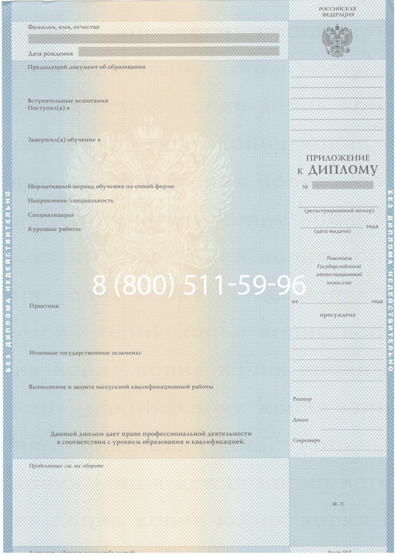 Купить Диплом специалиста 2003-2009 годов в Нижнем Новгороде