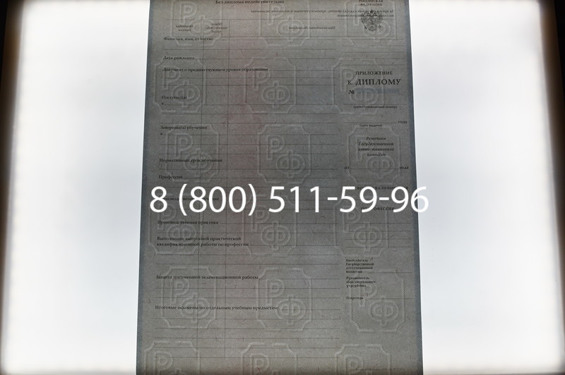 Заказать Диплом училища 2007-2009 годов в Нижнем Новгороде
